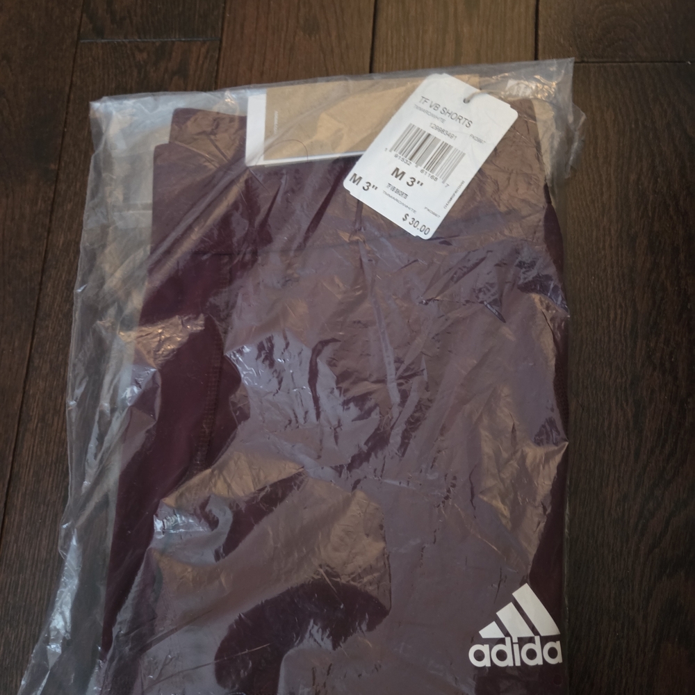 Adidas Women Burgundy volleyball shorts 3inch